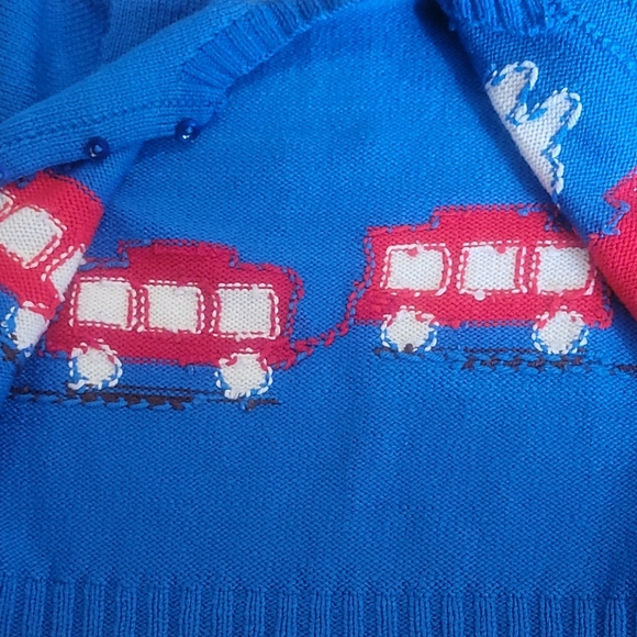 Vintage 50s Childs Train Sweater - Picture 7 of 9